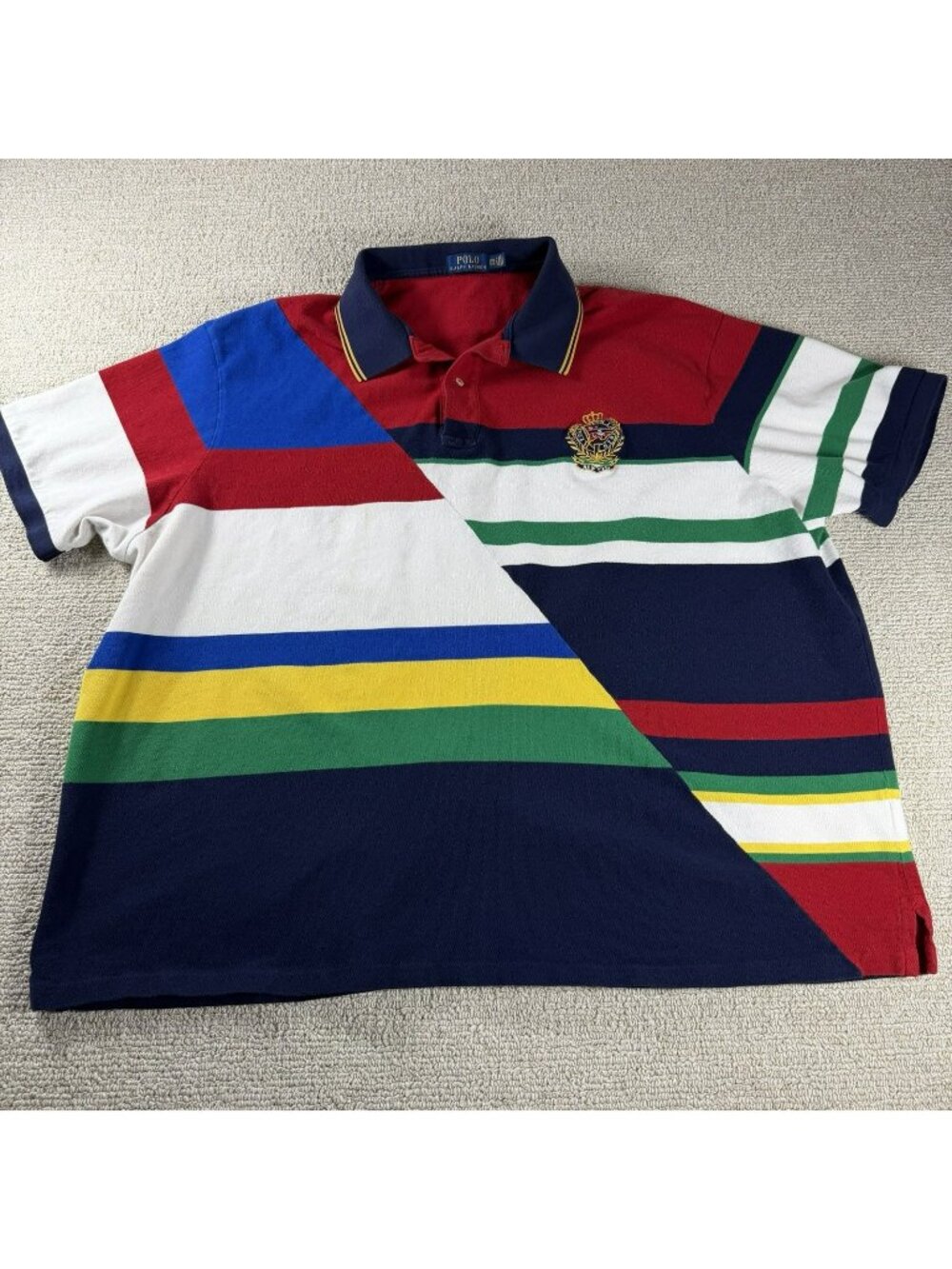 Polo Ralph Lauren Nautical Short Sleeve Polo Shirt Multicolor Men’s Size 79